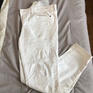 Current Elliot destroyed white jeans